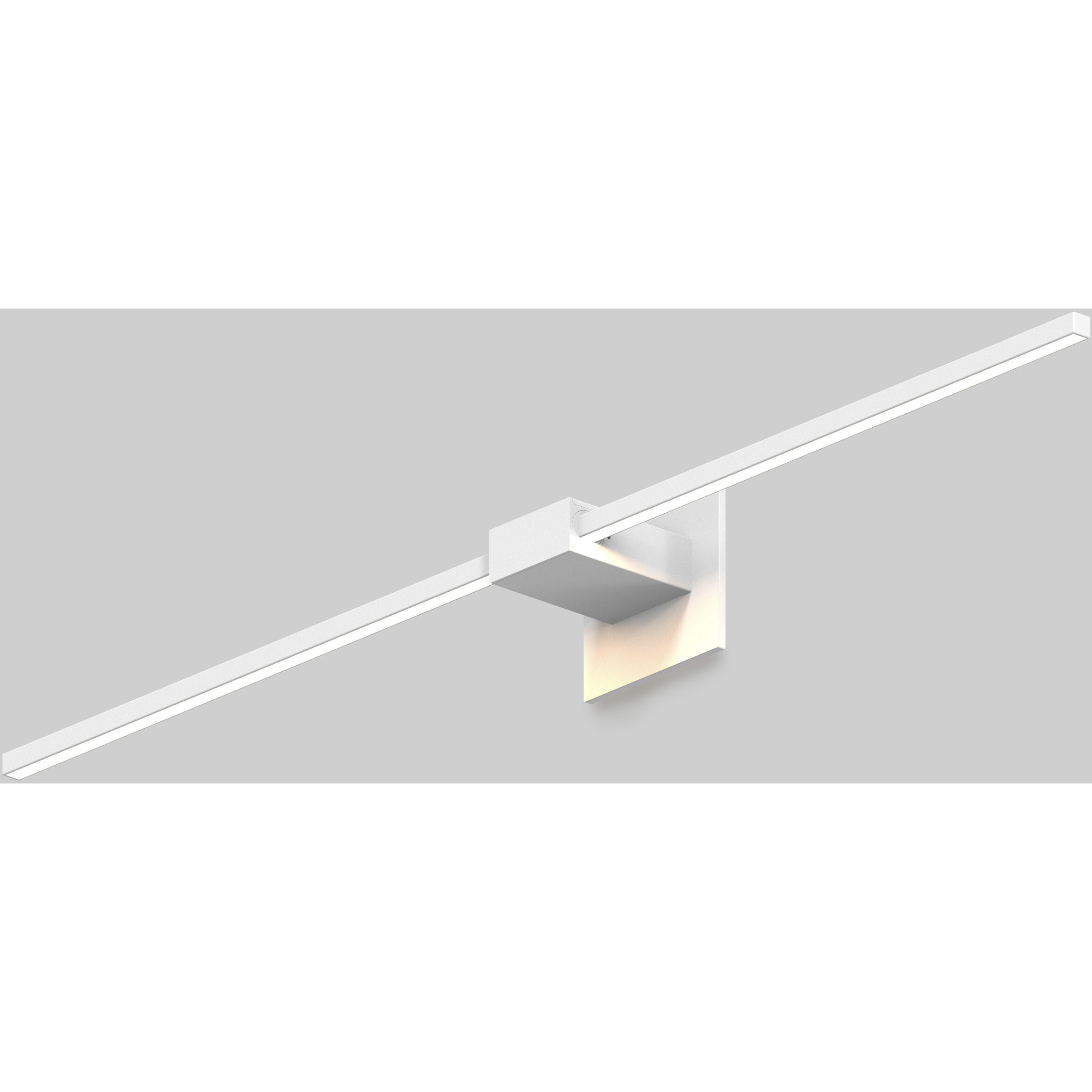Z-Bar LED 4 inch Matte white Wall Sconce Wall Light, Center Mount